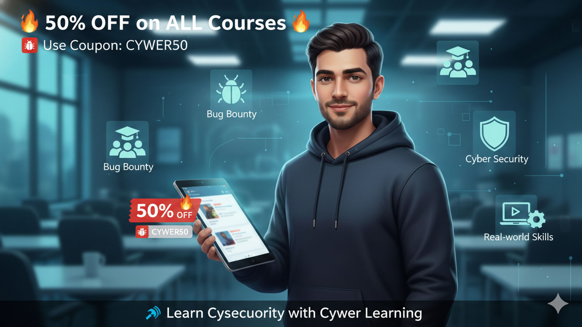 🎯 Cywer Learning is Offering 50% OFF on ALL Courses!